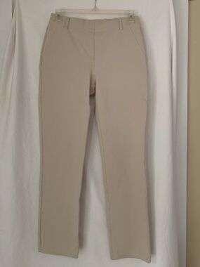 Quince ecru 'Ultra-Stretch Ponte Straight Leg Pants'